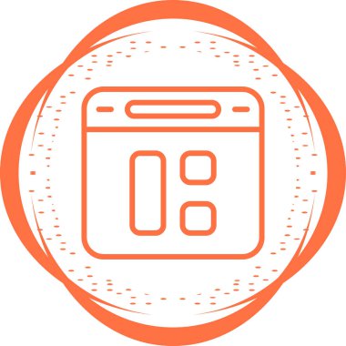 Modern b 'nin vektör illüstrasyonunda yiyecek ikonu yok