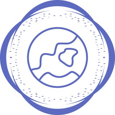 Dünya simgesinin vektör illüstrasyonu