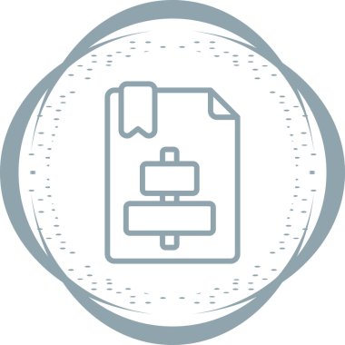 Dizin simgesinin vektör illüstrasyonu