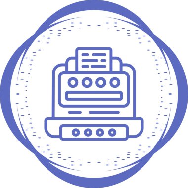 Bilgisayar. Web simgesi basit tasarım