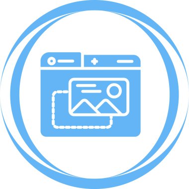 Web simgesi vektör illüstrasyonu