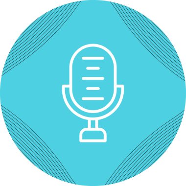 podcast simgesi, vektör illüstrasyon tasarımı