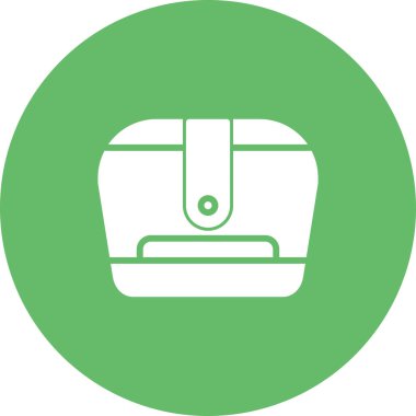 Çanta. Web simgesi basit illüstrasyon