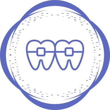 Diş. Web simgesi basit tasarım