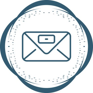 zarf e- posta simgesi vektör illüstrasyonu