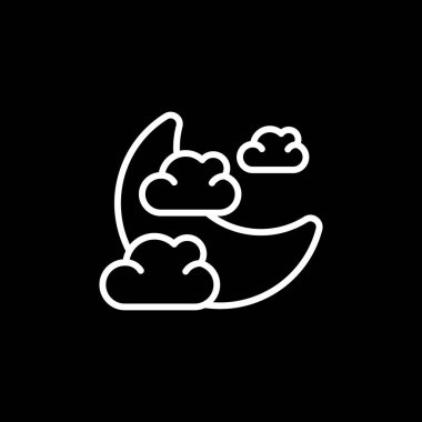 Bir bulut simgesinin vektör illüstrasyonu