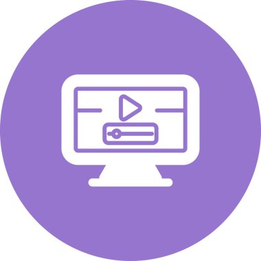 video simgesi vektör illüstrasyonu