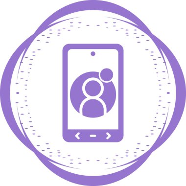 akıllı telefon simgesi vektör illüstrasyonu