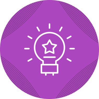 çizgi lambası simgesi beyaz arkaplanda izole edildi. Enerji enerji fikri işareti. Renkli taslak konsepti. vektör.