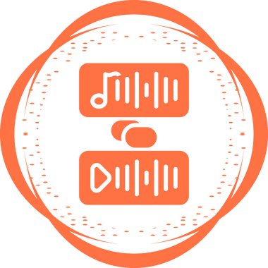 Müzik. Web simgesi basit tasarım