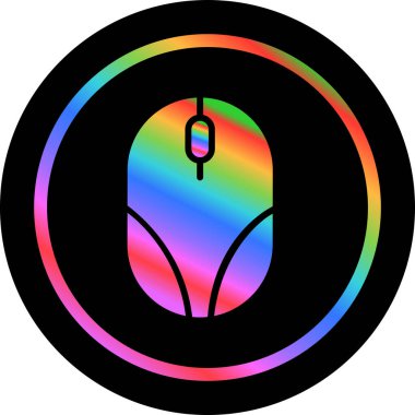 Bir neon gökkuşağı işareti çizimi