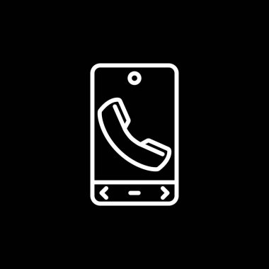 telefon simgesi vektör illüstrasyonu