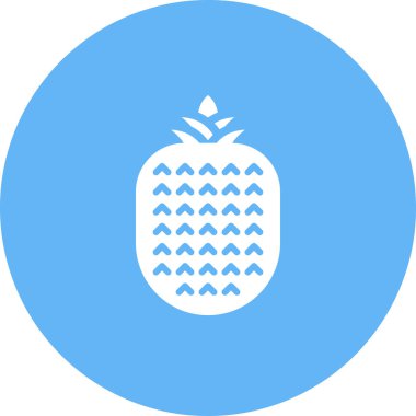 Bir ananas simgesinin vektör çizimi