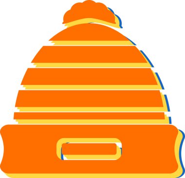 turuncu şapka illüstrasyonu, vektör, illüstrasyon