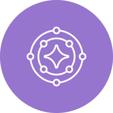 Bir yıldız simgesinin vektör illüstrasyonu