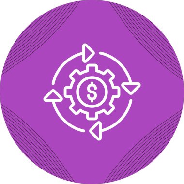 güzel dişli vektör çizgisi simgesi