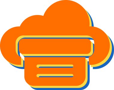 cloud icon, vector illustration simple design