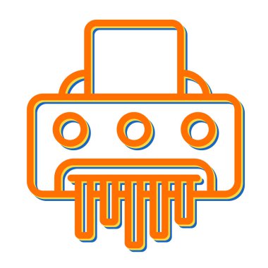 Bir robotun basit vektör simgesi