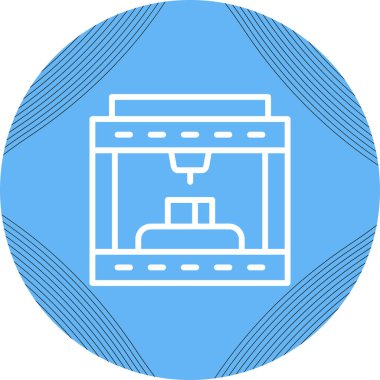 Eşsiz Yazıcı Vektör Kabartma Simgesi