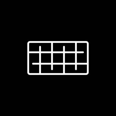 hesap makinesi simgesi izole, vektör, illüstrasyon