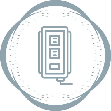 Hareket eden telefon vektör simgesi