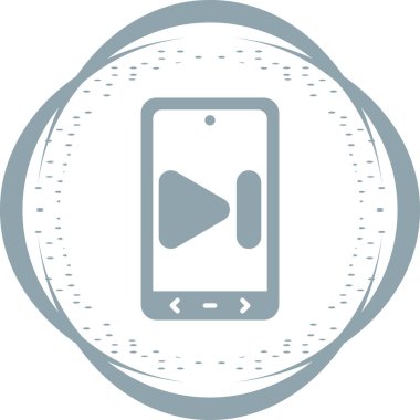 akıllı telefon simgesi vektör illüstrasyonu