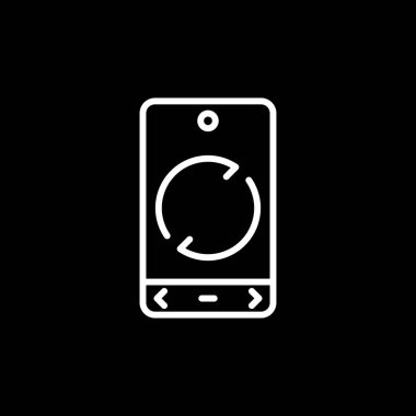 Telefon vektör simgesi. düz dizayn