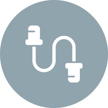 vektör kablo simgesi, basit illüstrasyon