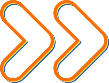 Ok. Web simgesi basit illüstrasyon