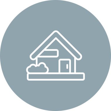 Ev simgesinin vektör illüstrasyonu