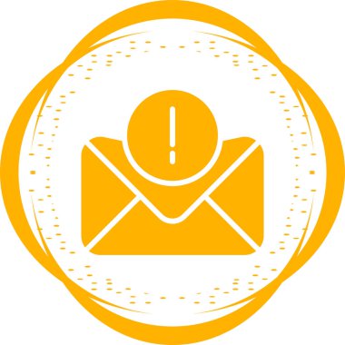 posta iletisi yuvarlanmış vektör simgesi