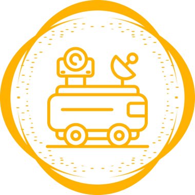 Otobüs. Web simgesi basit illüstrasyon