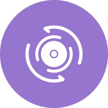 CD mi? Web simgesi basit illüstrasyon