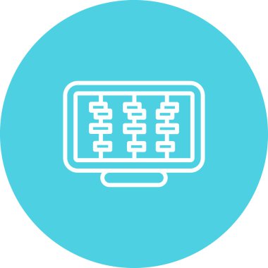 Bilgisayar simgesi. Basit resimleme