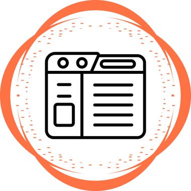 Web simgesi vektör illüstrasyonu