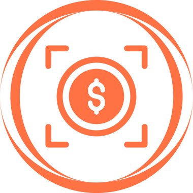 Para için. Web simgesi basit illüstrasyon