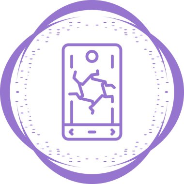 Akıllı telefon simgesinin vektör illüstrasyonu