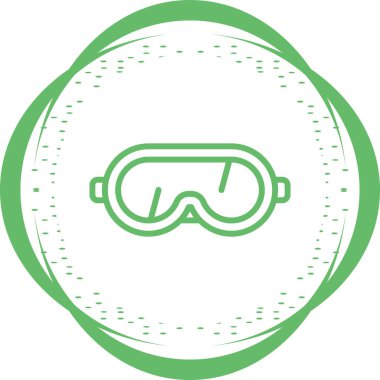 dalış maskesi ikonu vektör illüstrasyon tasarımı