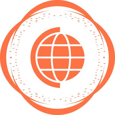 Moda Biçimli Küresel Simge İzole Arkaplan