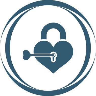 Kalp ikonu vektör illüstrasyonu