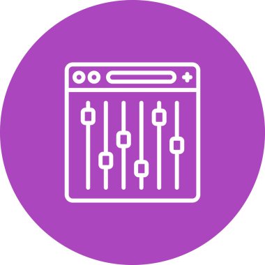 Modern müzik yoksunluğunun vektör çizimi