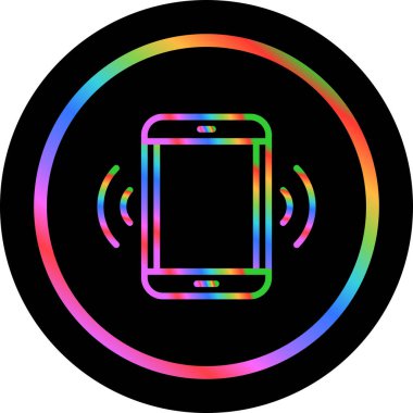 Akıllı telefon modern simgesinin vektör çizimi