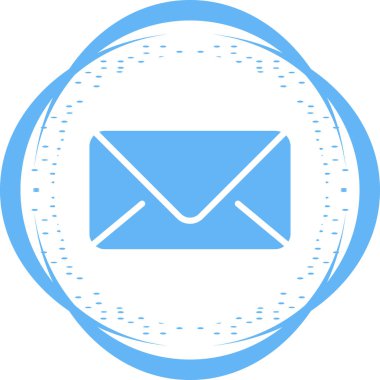 zarf e- posta simgesi vektör illüstrasyonu