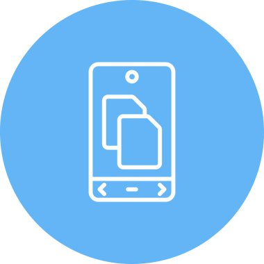 Akıllı telefon simgesinin vektör illüstrasyonu