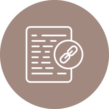 Belge simgesinin vektör illüstrasyonu