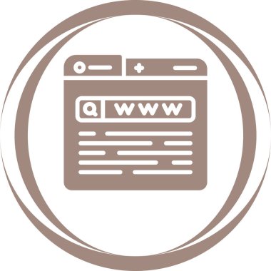 Web simgesi vektör illüstrasyonu