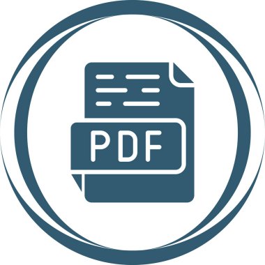 pdf dosya biçimi basit illüstrasyon, vektör illüstrasyonu