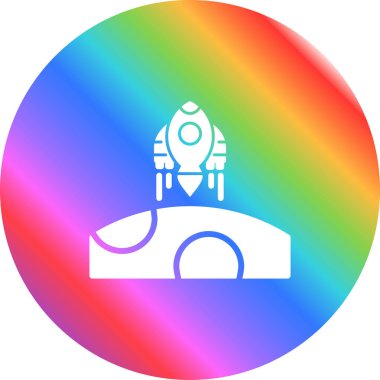 Gökkuşağının gökkuşağı gradyan çizgi simgesi