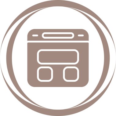 Modern simgenin vektör illüstrasyonu