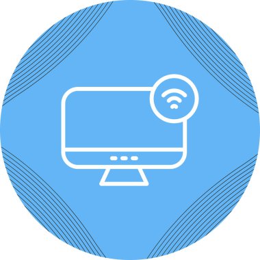 Dizüstü bilgisayar simgesi vektör çizimi